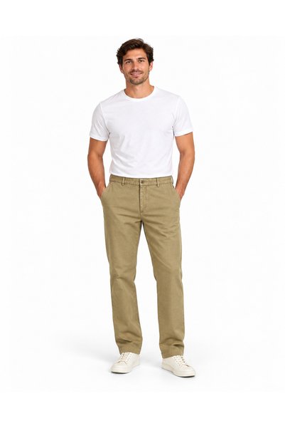 Tommy Bahama Men's Sonoma Pants – Lightweight Linen Blend Comfort, Dark Beige
