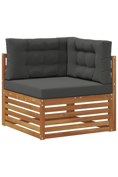 vidaxl Canapea de colț pentru exterior Lemn Solid de Acacia