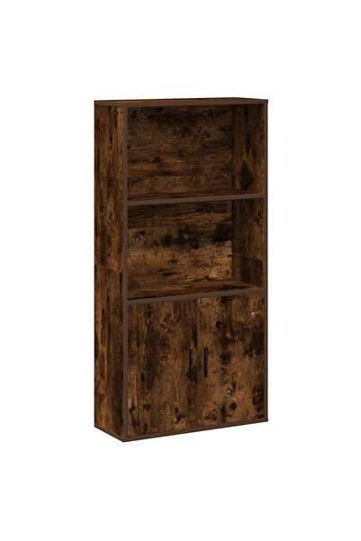 vidaxl Bibliotecă, stejar fumuriu, 60x24x120 cm, lemn prelucrat