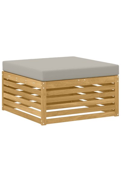 vidaxl Taburet pentru exterior Lemn Solid de Acacia Alb