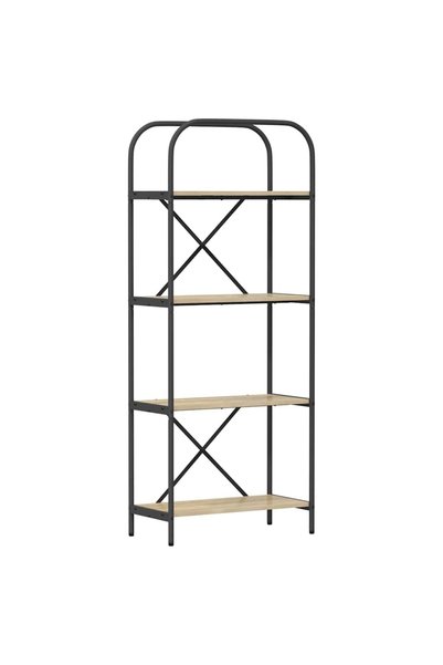 vidaxl Raft pentru cărți 4 niveluri 60 x 30 x 146 cm Lemn prelucrat