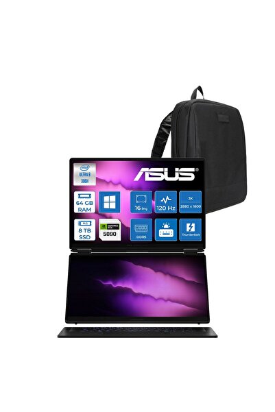 Rog Zephyrus Ultra 9 386H 64GB 8tb W11HM RTX5090 24GB 16" GX651AXSR051WH05 + Zetta Çanta