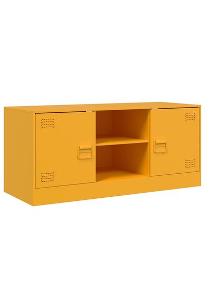 vidaxl Dulap TV, galben muștar, 99x39x44 cm, oțel