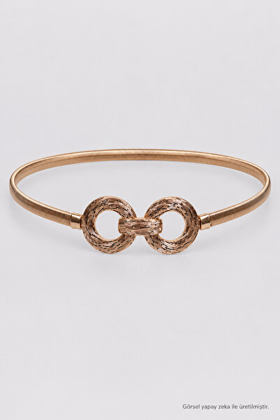 Lovelyİstanbul Buckle Spring Flexible Belt Lkm0019 Gold