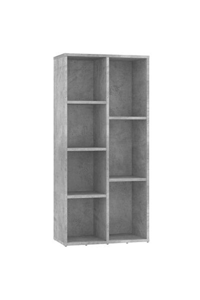 vidaxl Bibliotecă, gri beton, 50 x 25 x 106 cm, lemn prelucrat