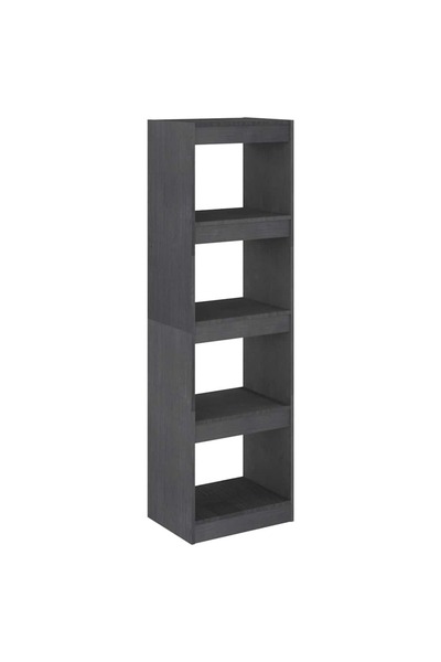 vidaxl Bibliotecă/Separator cameră, gri, 40x30x135,5 cm, lemn de pin