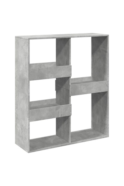 vidaxl Bibliotecă/Separator cameră, gri beton, 100x33x115 cm