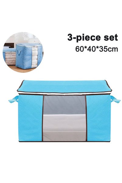 Noonedibs 3 saci depozitare haine, organizator dulap mare capacitate pilote/p...