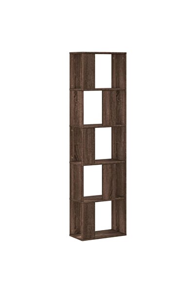 vidaxl Bibliotecă 5 niveluri stejar maro 45x23,5x162,5 cm lemn