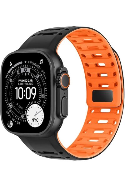GENERAL Magnetic Sport Watch Wristband Compatible with Apple Watch 49mm 46mm ...