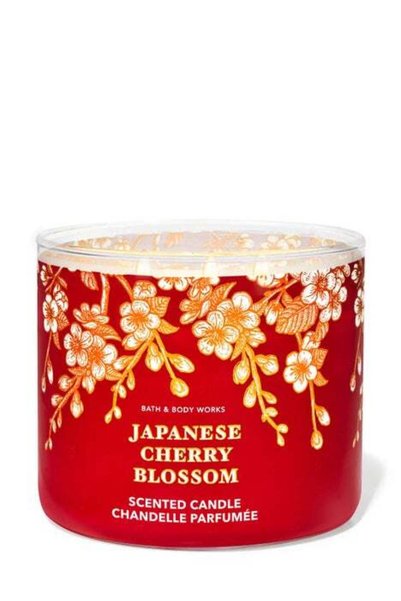 Bath & Body Works شمعة معطرة برائحة زهر الكرز الياباني 411 جرام