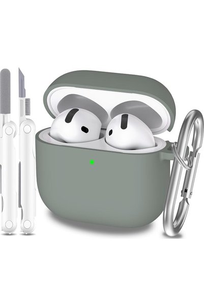 GENERAL غطاء حماية لسماعات AirPods Pro الجيل الثالث، غلاف سيليكون ناعم مضاد ل...