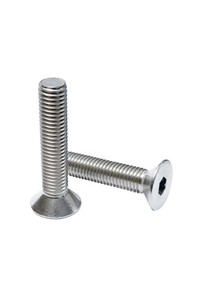 Norm M6X12 DIN 7991 10.9 Havşa Başlı İmbus Cıvata Beyaz Galvanizli 100 ADET
