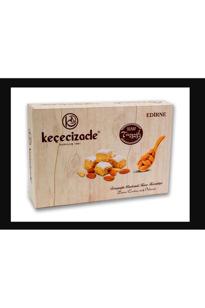 KEÇECİZADE %100 Tereyağlı Kare Bademli Kurabiye (%100 Tereyağlı Kare Kavala K...