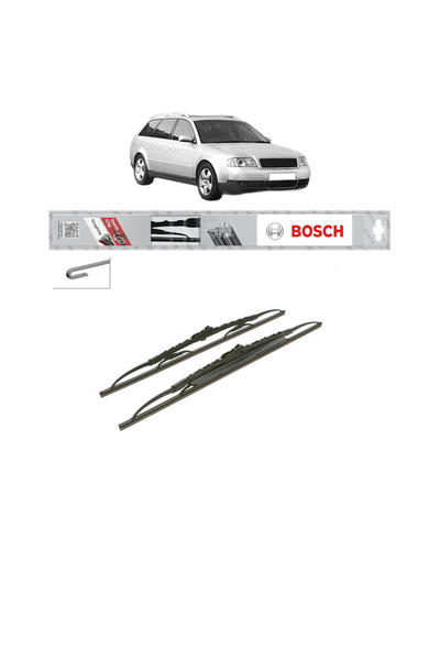 Bosch Set of 2 wipers AUDI A6 C5 Avant (4B5, 4B6) from 1997-2005, Classic Sta...