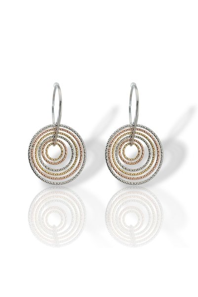 Mentzos Exclusive Silver Σκουλαρίκια κρίκοι από ασήμι 925 επιπλατινωμένο. °  ...