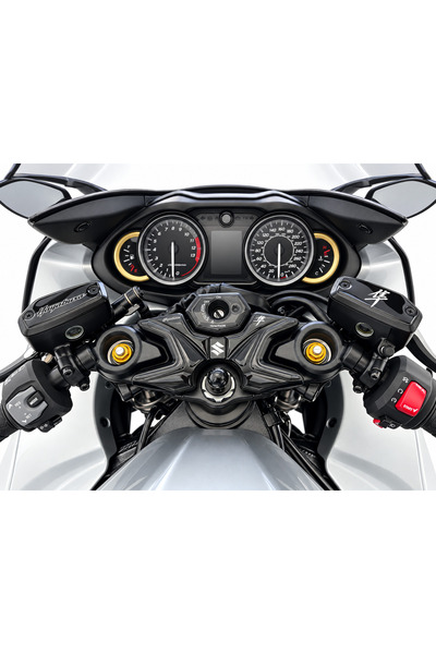 Redline Grafik Redlinegrafik Suzuki Hayabusa 2021 - 2026 Uyumlu Piano Black Gidon Hidrolik ve Kontak Koruyucu Pad