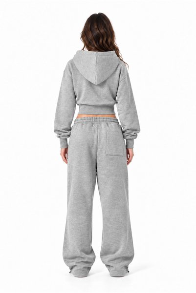AUBA Winter Cotton Embroidered Premium Adjustable Cuffed Baggy Sweatpants - W235