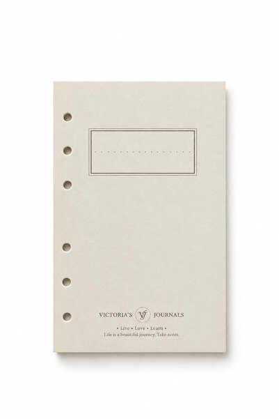 Victoria's Journals Organizer Refill Notebook Lined A5
