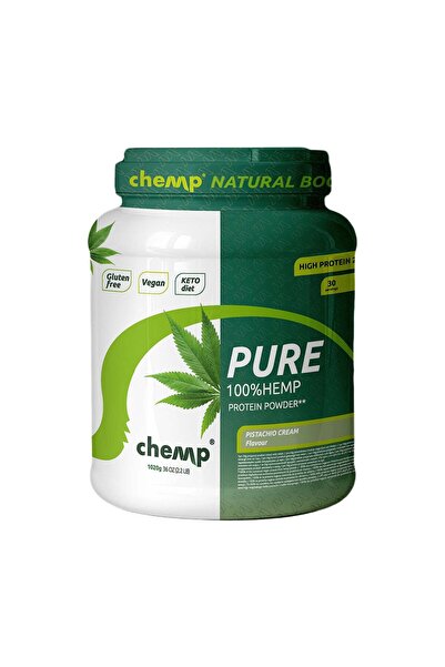 Chemp ®   Καθαρή 100% Σκόνη Πρωτεΐνης Κάνναβης (1020 γρ) Φυστίκι