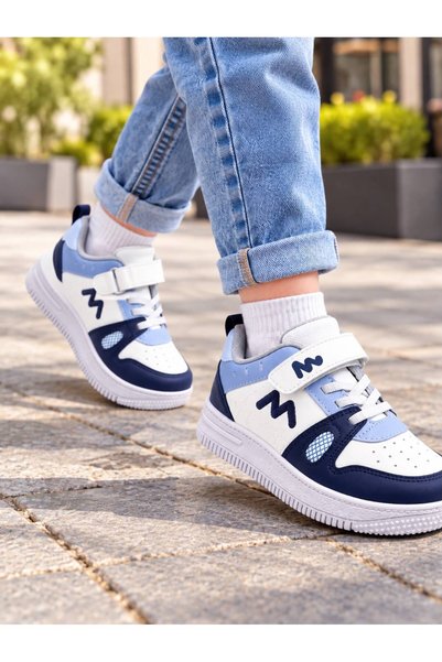 E evalupe Pantofi sport casual cu șireturi cu velcro pentru copii Mini Nova