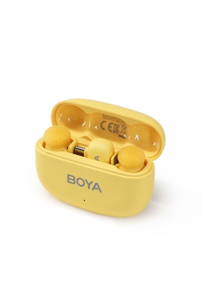 BOYA Mini 2 AI Kablosuz Yaka Mikrofonu Type-C Sarı - SKU02Y