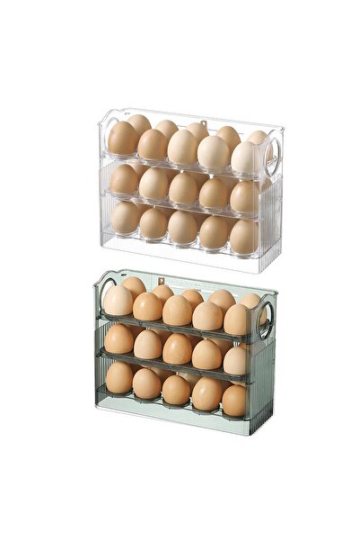 OEM Set de 2 cutii de depozitare pentru 30 de ouă, pentru ușa frigiderului