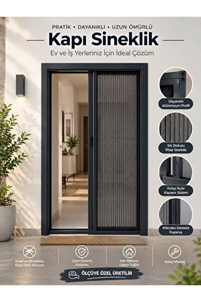 as yapi pvc AS YAPI Pileli Plise Sürgülü Akordiyon Kapı Sinekliği (90x210 cm ...