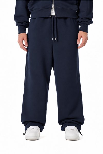 Dechers Winter Cotton Lined Premium Adjustable Cuffed Baggy Sweatpants - E236