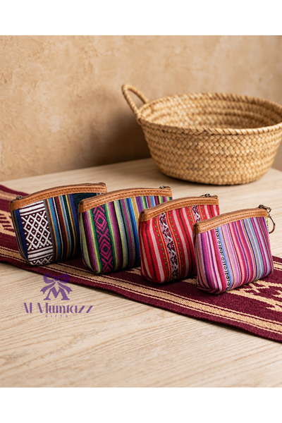 Generic Brand Mini Fabric Wallets with Heritage Pattern – 6-Piece Set in Asso...