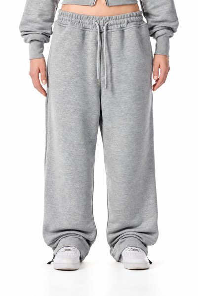 Dechers Winter Cotton Lined Premium Adjustable Cuffed Baggy Sweatpants - W236