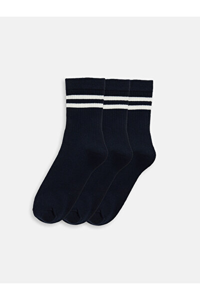 LC Waikiki Nevavm Navy Blue Men's Socks with a Difference