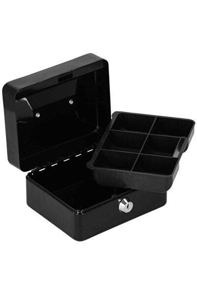 MyOfficeShop Seif tip pușculiță, compartimentat, cu cheie, metalic, 15x12x8cm...