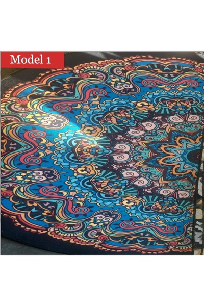OEM Set de 2 covorașe semicerc, 50x80 cm, antiderapante