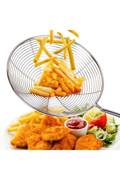 OEM Spatulă strecurătoare din oțel inoxidabil pentru cartofi prăjiți și diver...