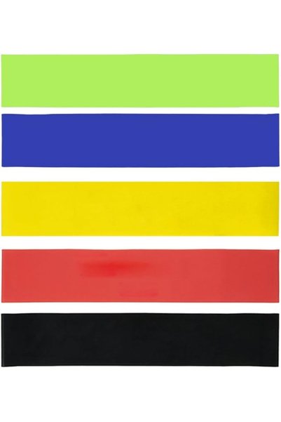 Generic 5pcs Elastic resistance Bands Set Latex Gym Strength Training Rubber ...