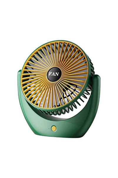OEM Ventilator de birou silențios cu încărcare USB dublă și baterie – 3 trept...