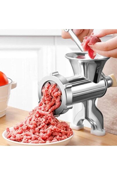 OEM Mașină de tocat carne manuală din aluminiu, mărimea 10