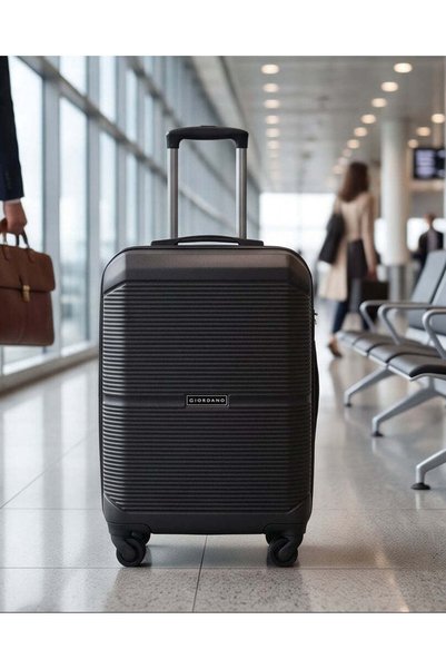 REDTAG Black Giordano 20 Inch ABS Hard Luggage With 360 Spin And TSA Lock