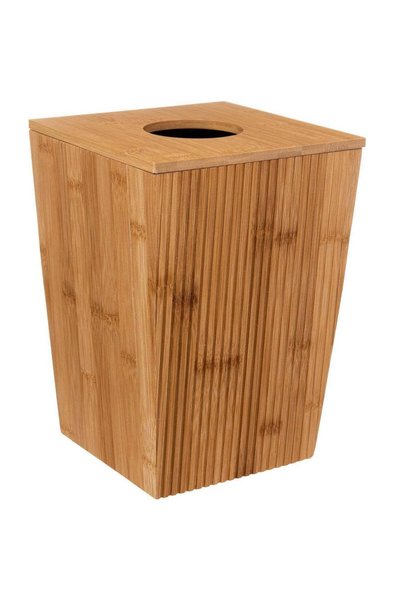 5five Simple Smart Coș de gunoi 5Five Terre Inconnue cu capac, din bambus, 6 ...