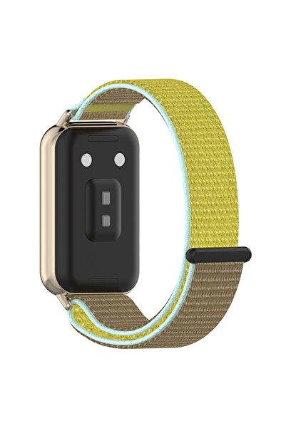 Techsuit Curea pentru Honor Band 11 / Band 11 Pro W054, Auriu / verde deschis