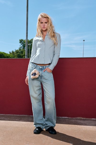Pull & Bear Pileli gömlek