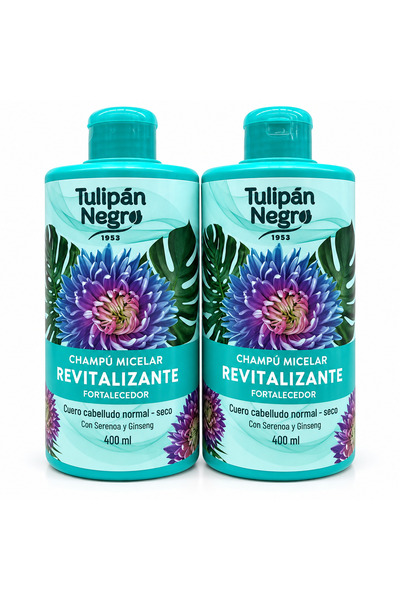 Tulipan Negro Set 2x 400ml Sampon Tulipan Revitalizante