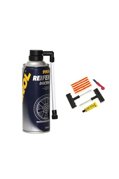 Nabi Market Kit de reparare anvelope auto cu sfoară de vulcanizare și spray d...