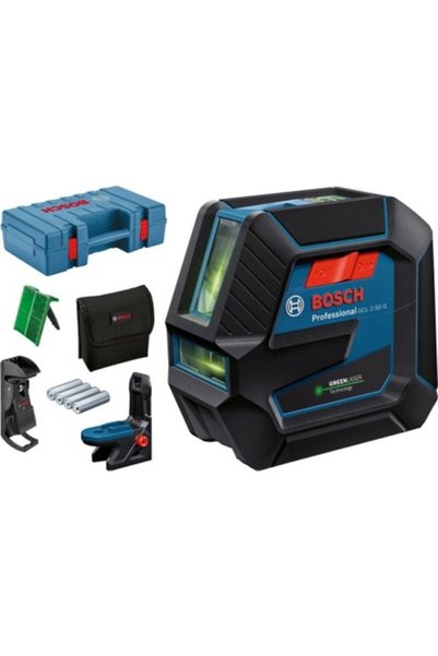 Bosch GCL 2-50 G + RM 10 + Ceiling Clip, Case - PH
