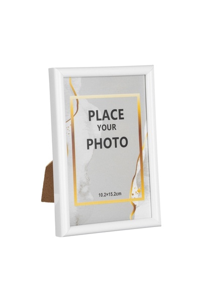 OEM Ramă Foto Decorativă Albă 10x15 cm – Montaj pe Masă sau Perete, Vertical/...