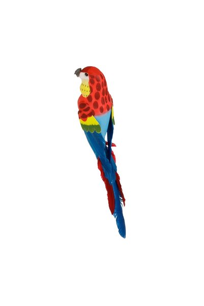 OEM Papagal Decorativ Multicolor cu Clips pentru Perdea, 35 cm