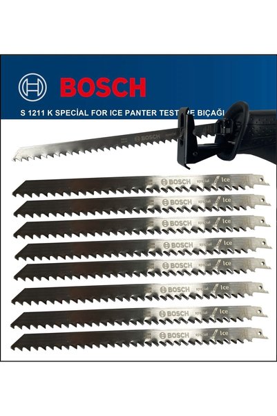 Bosch 8 Adet - Tilki Kuyruğu Bıçağı S 1211 K - Buz Ve Kemik Kesme 2 608 652 900 - PH