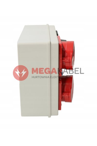 VIPLAST Tablou de distribuție aparent cu prize cu întrerupător I-0 2x32A 2x250 V