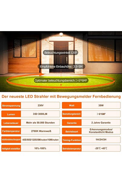 NO BRAND REFLECTOR LED CU SENZOR DE MIȘCARE 3 MODURI 10 NIVELURI DE LUMINOSIT...